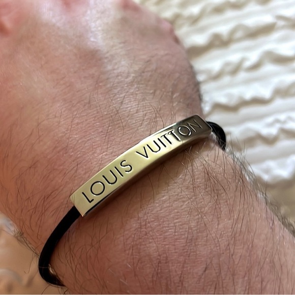 Louis Vuitton Black and Silver Bracelet - Picture 5 of 8